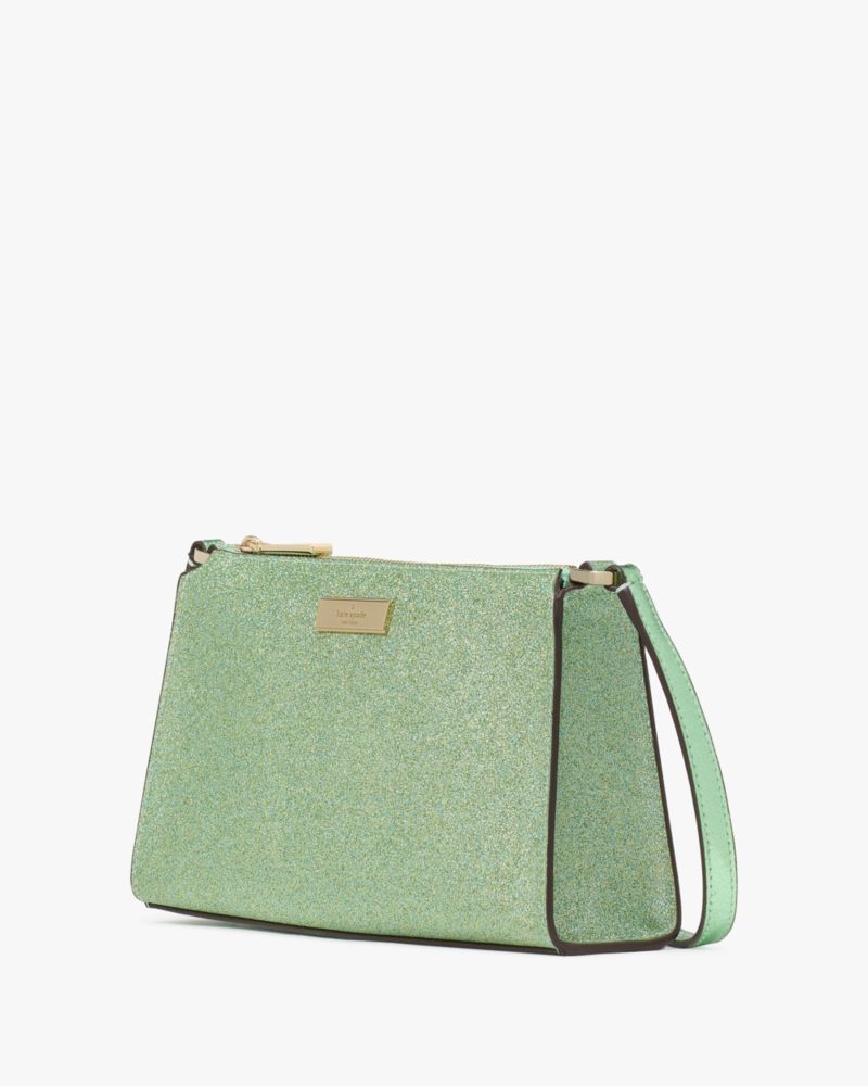 KateSpade Kenzie Glitter Mini Crossbody Seawater