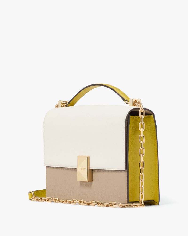 KateSpade Deco Color blocked Chain Shoulder Bag Tigers Eye Multi