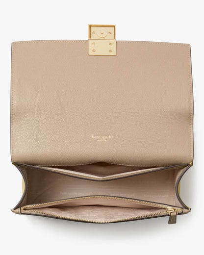 KateSpade Deco Color blocked Chain Shoulder Bag Tigers Eye Multi