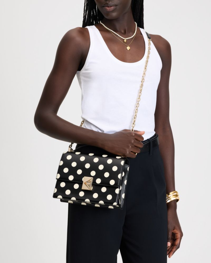 KateSpade Deco Chain Shoulder Bag Black Multi
