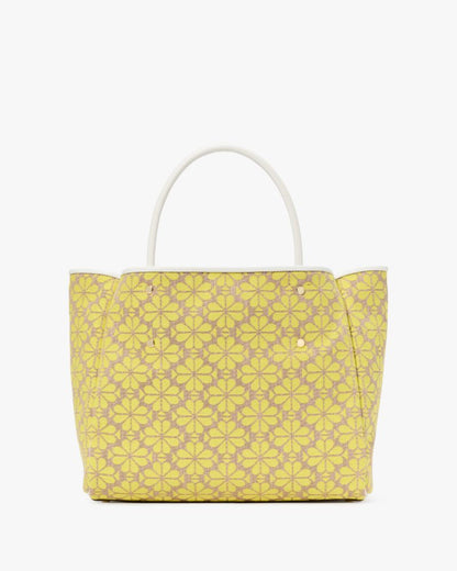 KateSpade Spade Flower Jacquard Medium Everything Tote Yellow Multi