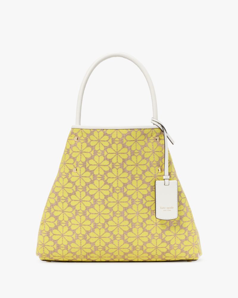 KateSpade Spade Flower Jacquard Medium Everything Tote Yellow Multi