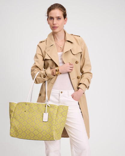 KateSpade Spade Flower Jacquard Large Everything Tote Yellow Multi