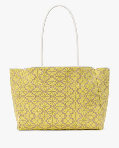 KateSpade Spade Flower Jacquard Large Everything Tote Yellow Multi