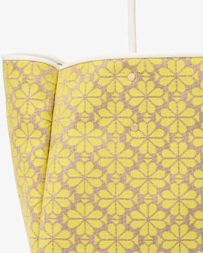 KateSpade Spade Flower Jacquard Large Everything Tote Yellow Multi