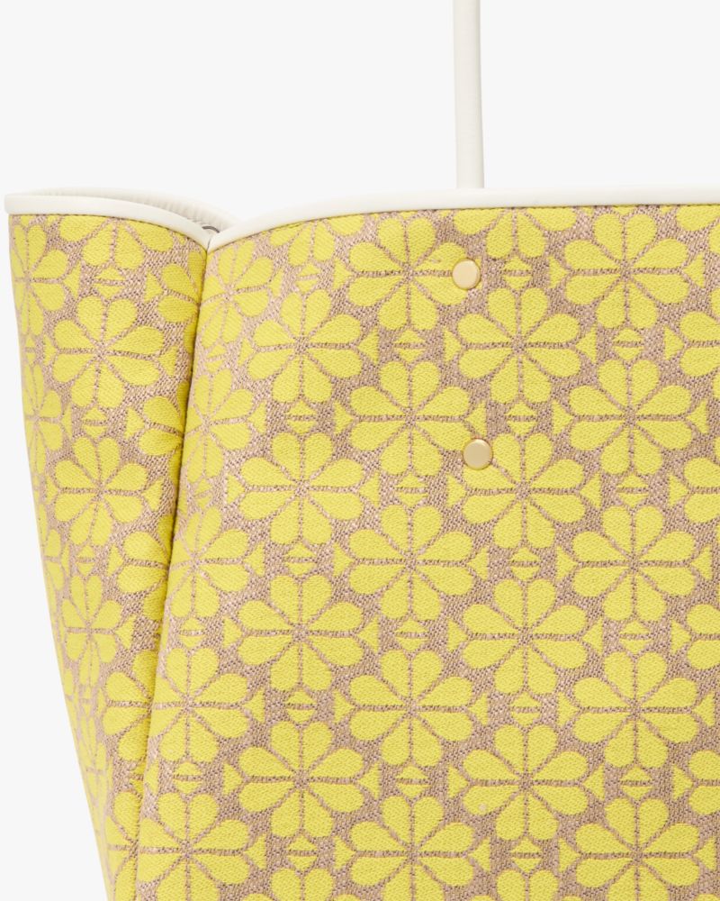 KateSpade Spade Flower Jacquard Large Everything Tote Yellow Multi