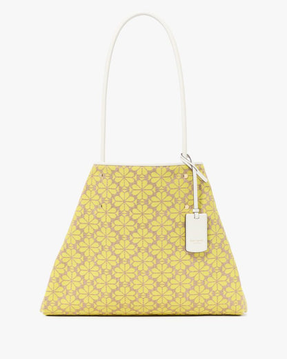 KateSpade Spade Flower Jacquard Large Everything Tote Yellow Multi
