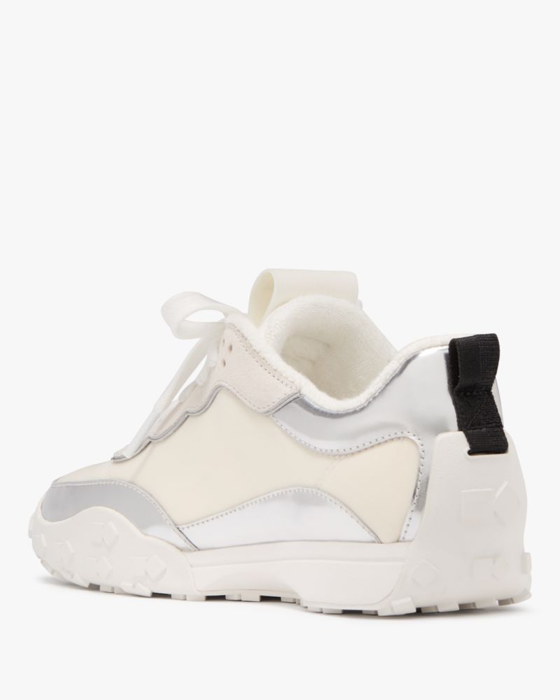 Katespade K As In Kate Metallic Sneakers Silver Multi