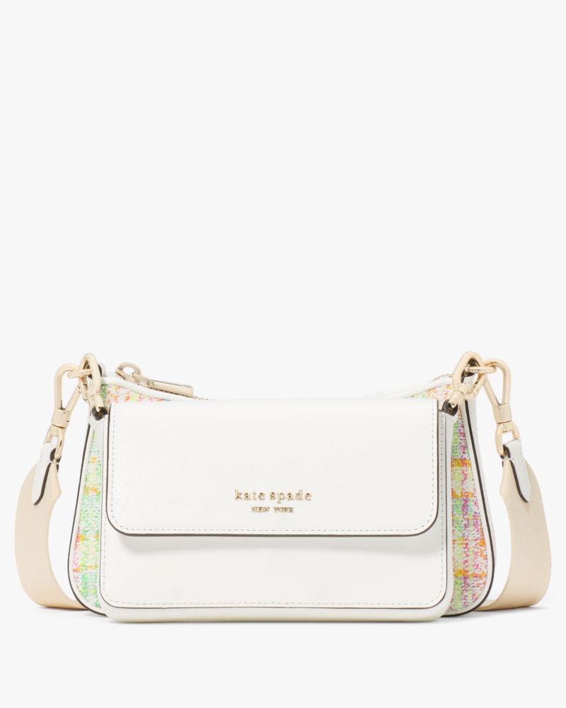 KateSpade Double Up Tweed Crossbody Multi