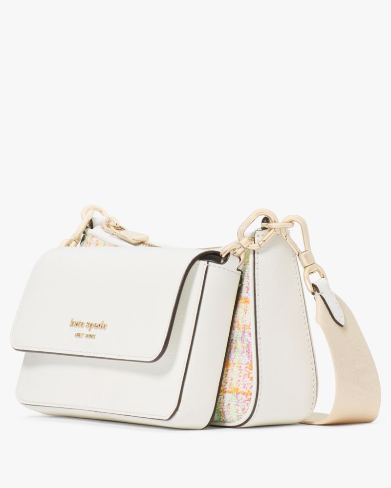 KateSpade Double Up Tweed Crossbody Multi