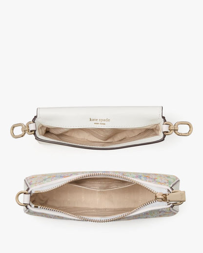 KateSpade Double Up Tweed Crossbody Multi