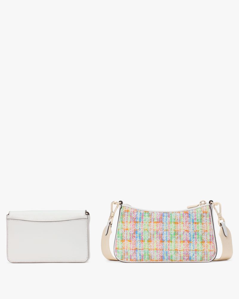 KateSpade Double Up Tweed Crossbody Multi