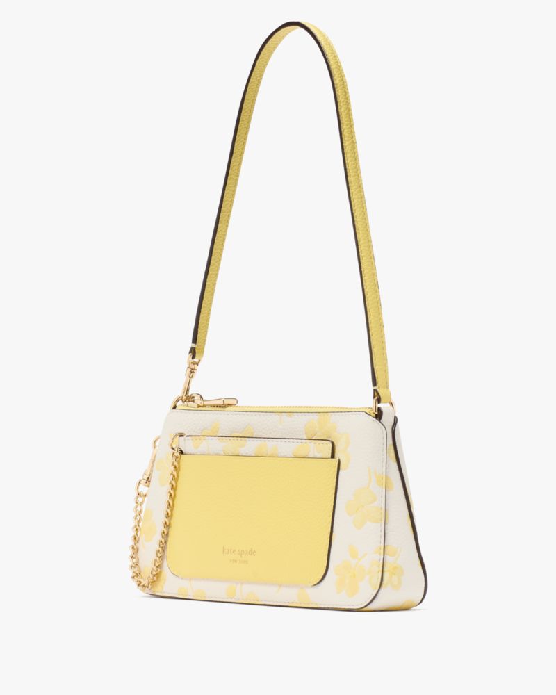 KateSpade Ava Spring Pansies Pochette Yuzu Jam Multi