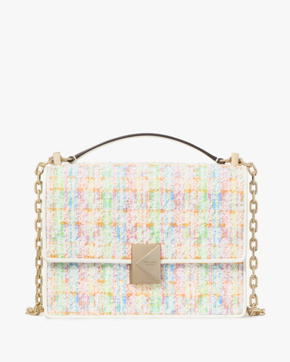 KateSpade Deco Tweed Chain Shoulder Bag Multi