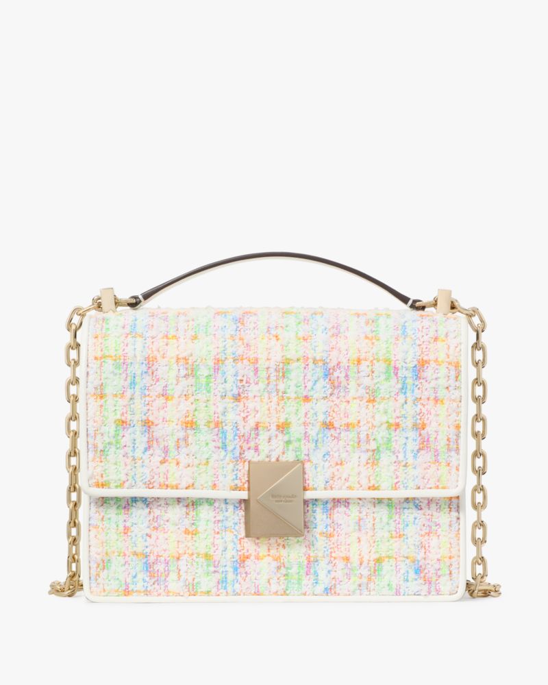 KateSpade Deco Tweed Chain Shoulder Bag Multi