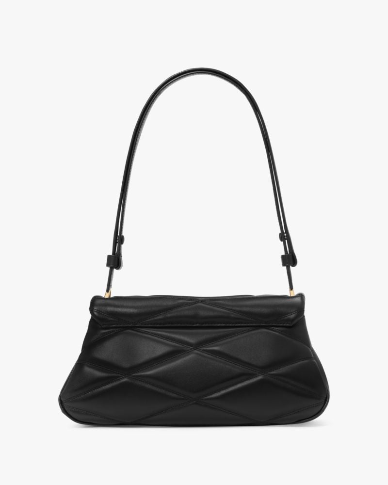 KateSpade Grace Quilted Convertible Shoulder Bag Black