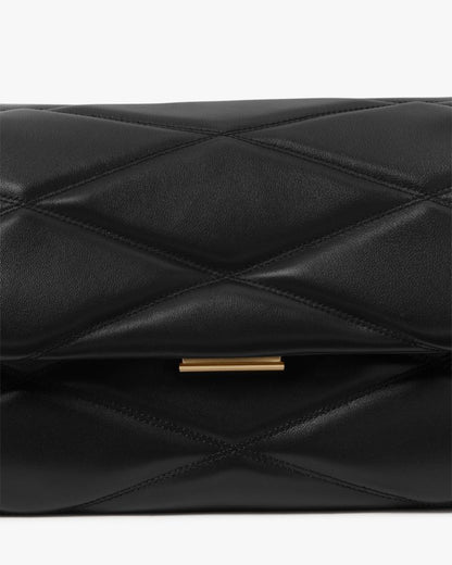 KateSpade Grace Quilted Convertible Shoulder Bag Black