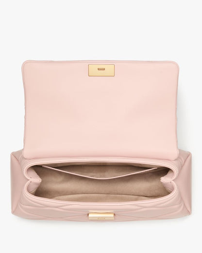KateSpade Grace Quilted Convertible Shoulder Bag Rose Smoke
