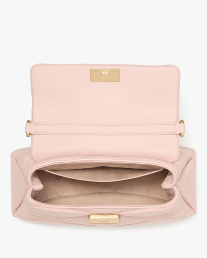 KateSpade Grace Quilted Top Handle Bag Rose Smoke