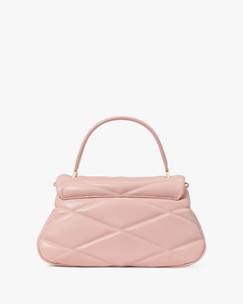 KateSpade Grace Quilted Top Handle Bag Rose Smoke