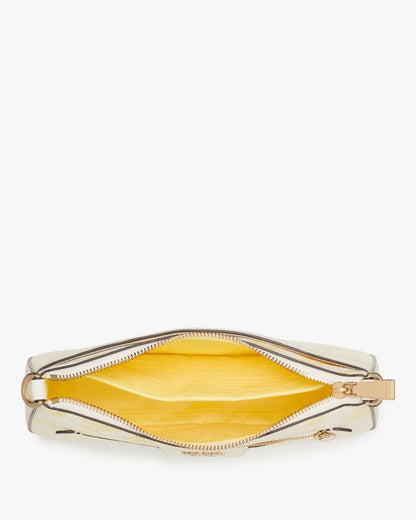 KateSpade Hudson Spring Pansies Convertible Crossbody Yuzu Jam Multi
