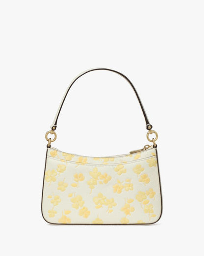 KateSpade Hudson Spring Pansies Convertible Crossbody Yuzu Jam Multi