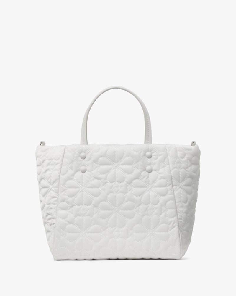 KateSpade Tilly Quilted Small Tote Bag White Dove