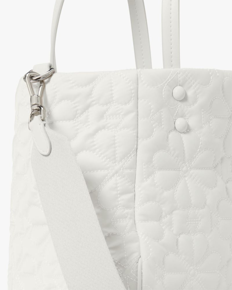 KateSpade Tilly Quilted Small Tote Bag White Dove