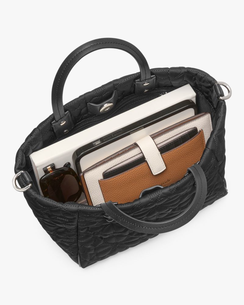 KateSpade Tilly Quilted Small Tote Bag White Dove