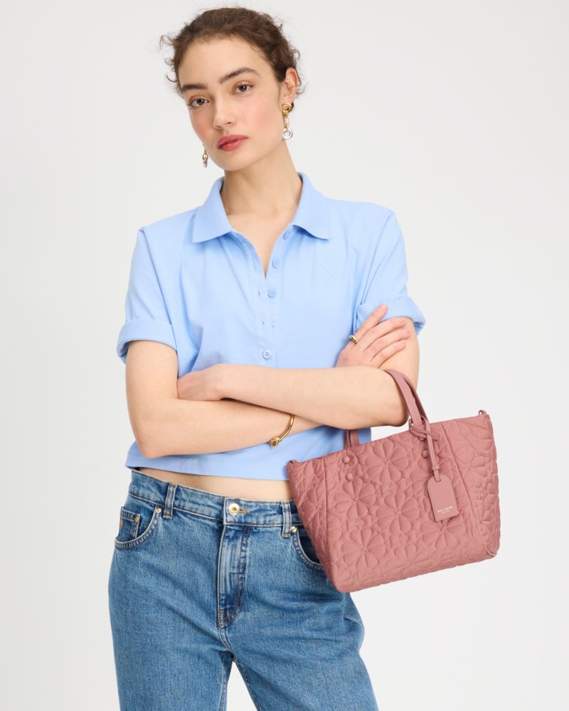 KateSpade Tilly Quilted Small Tote Bag Cosmetic Pink