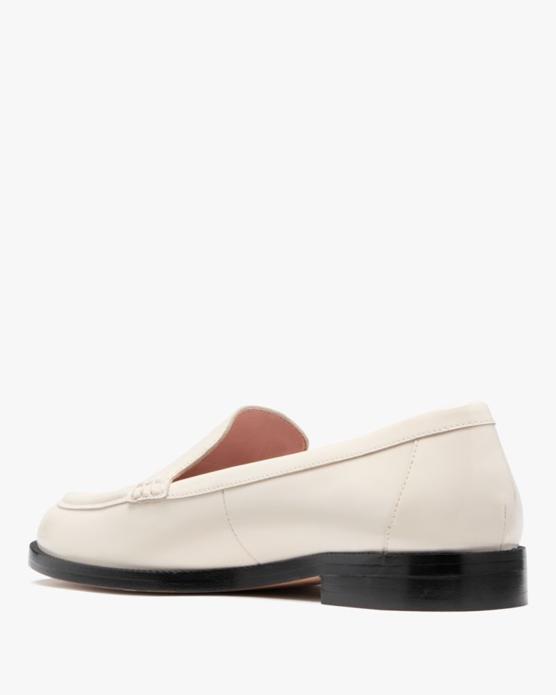 Katespade Lori Patent Leather Loafers Cream