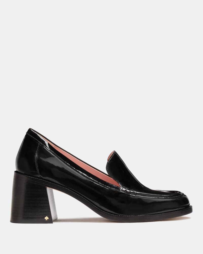 Katespade Lori Heeled Loafers Black