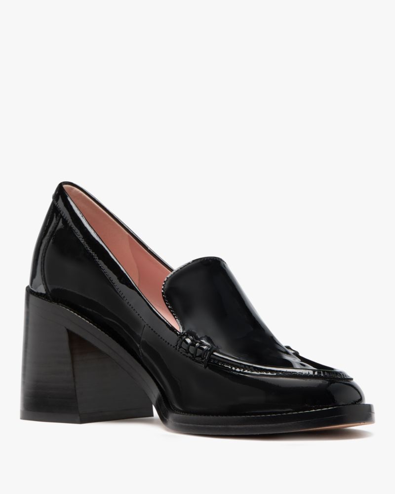 Katespade Lori Heeled Loafers Black