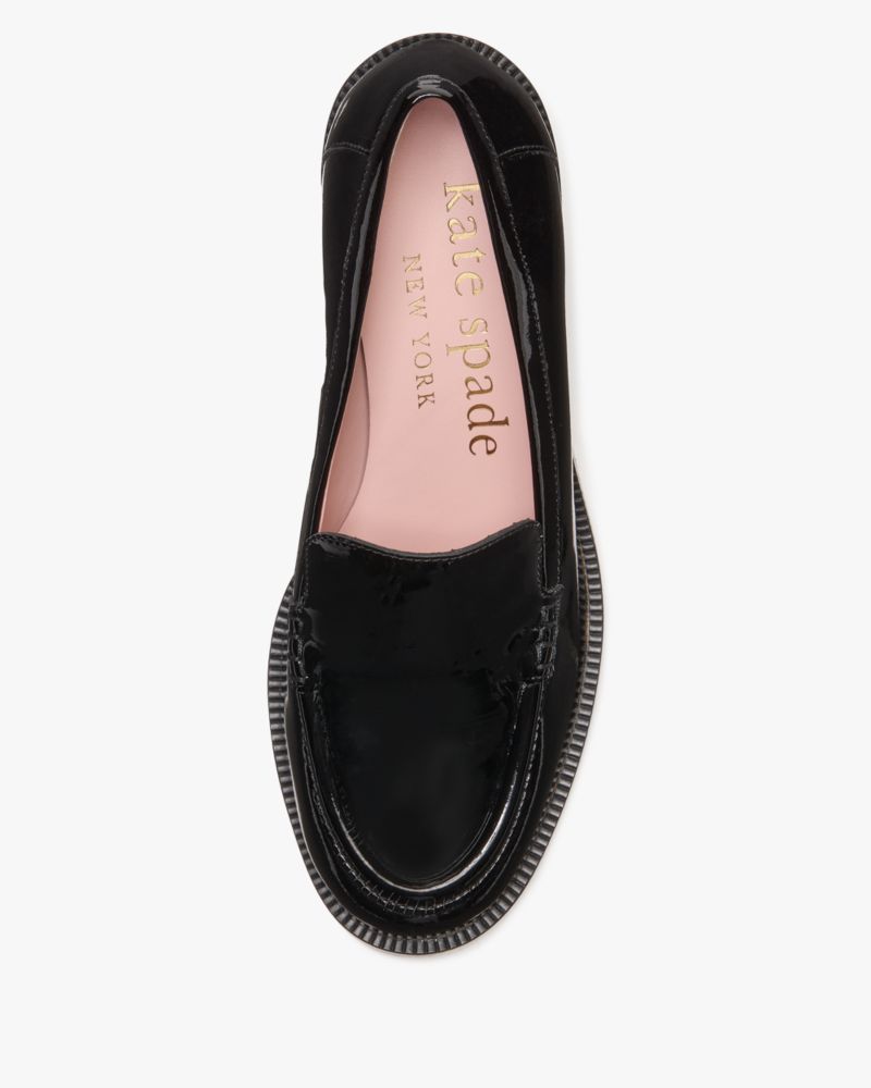 Katespade Lori Heeled Loafers Black