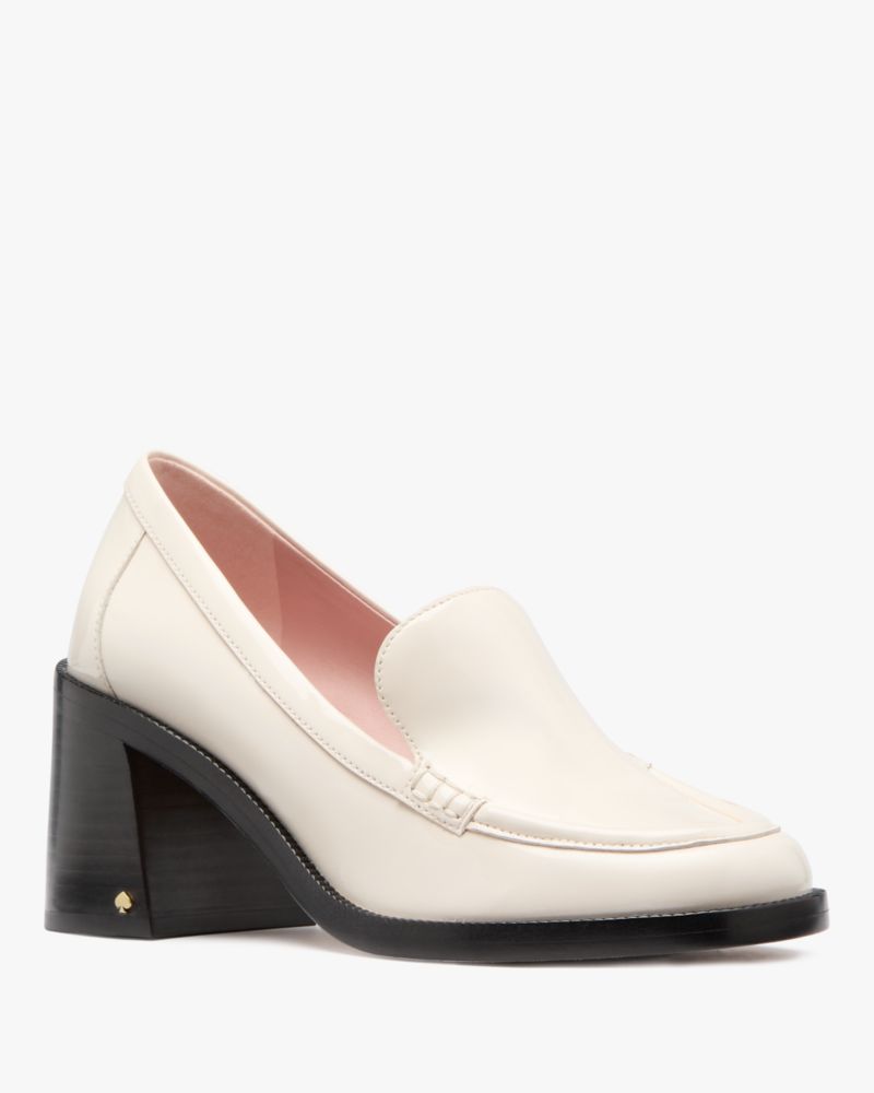 Katespade Lori Heeled Loafers Cream