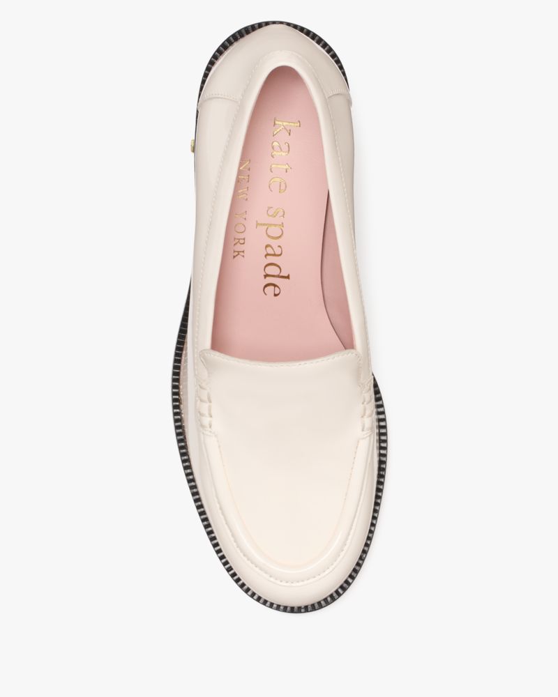 Katespade Lori Heeled Loafers Cream
