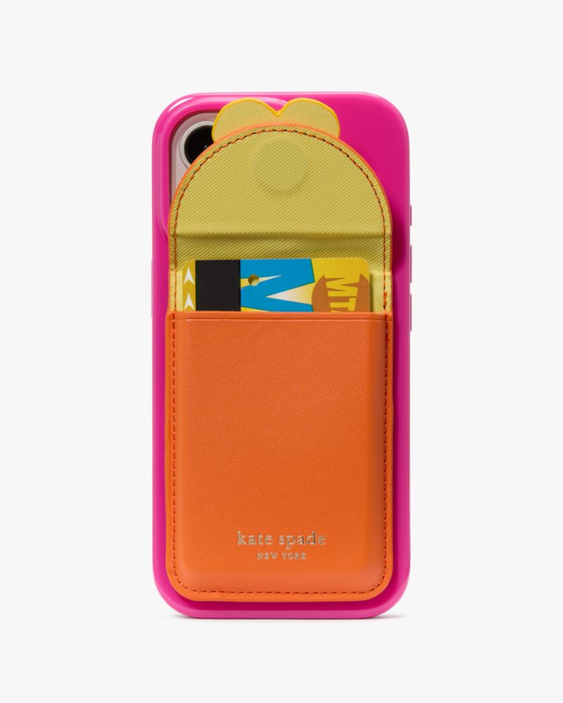 KateSpade Floral Wallet iPhone 16 Pro Case Pink Multi
