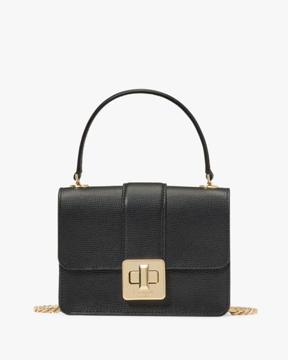 KateSpade Phoebe Turnlock Mini Flap Crossbody Black