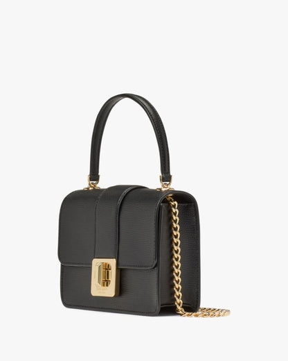 KateSpade Phoebe Turnlock Mini Flap Crossbody Black
