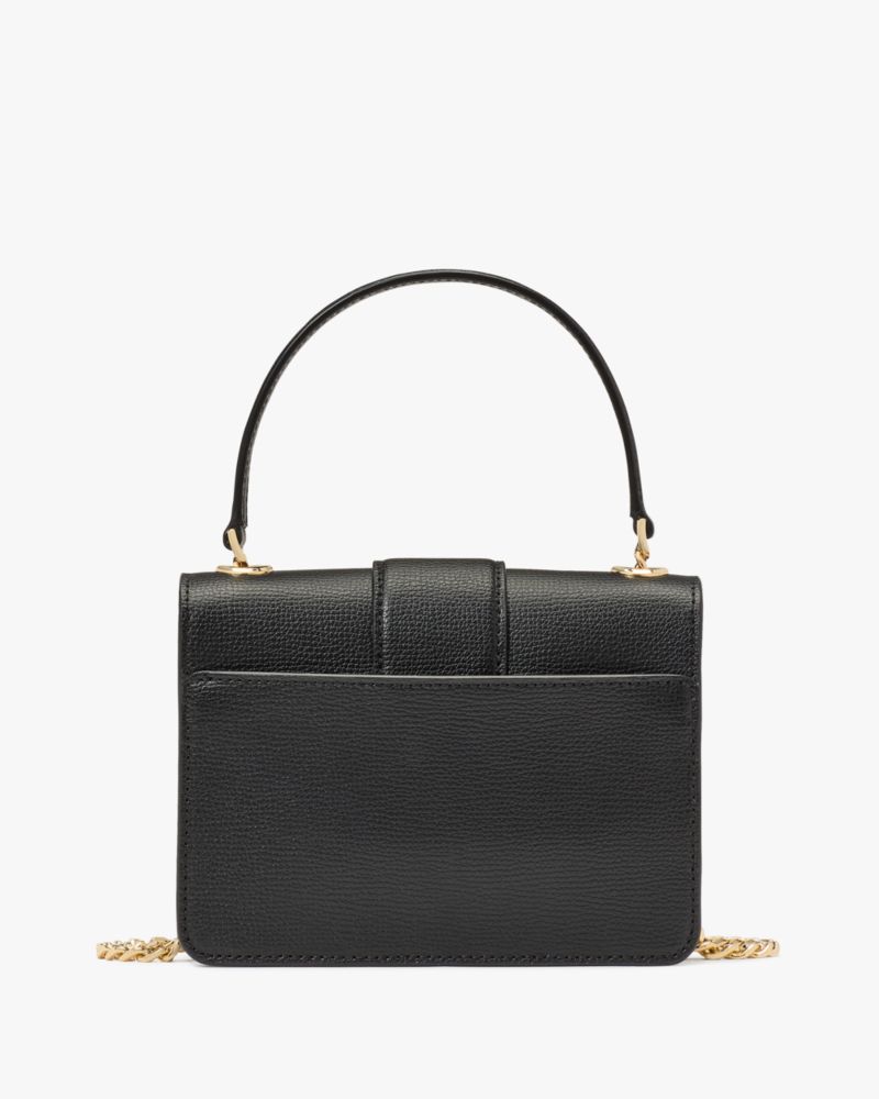 KateSpade Phoebe Turnlock Mini Flap Crossbody Black
