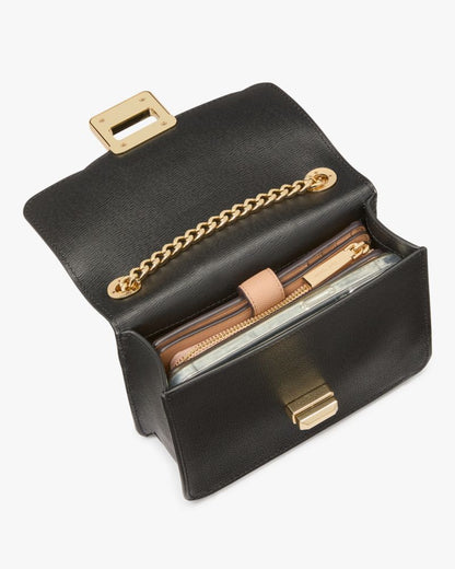 KateSpade Phoebe Turnlock Mini Flap Crossbody Black