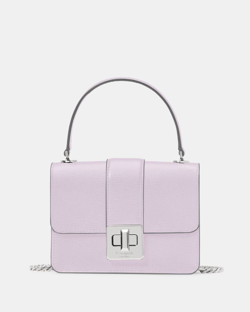 KateSpade Phoebe Turnlock Mini Flap Crossbody Light Frozen Lilac