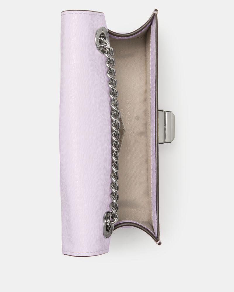 KateSpade Phoebe Turnlock Mini Flap Crossbody Light Frozen Lilac