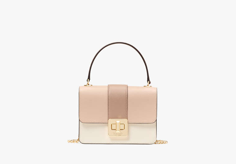 Phoebe Turnlock Mini Flap Crossbody Toasted Hazelnut Mul Toasted Hazelnut Mul