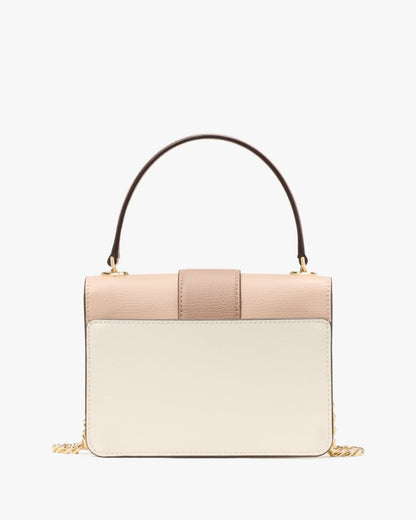 KateSpade Phoebe Turnlock Mini Flap Crossbody Toasted Hazelnut Mul