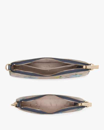 KateSpade Duet Spade Flower Floral Crossbody Blazer Blue Multi