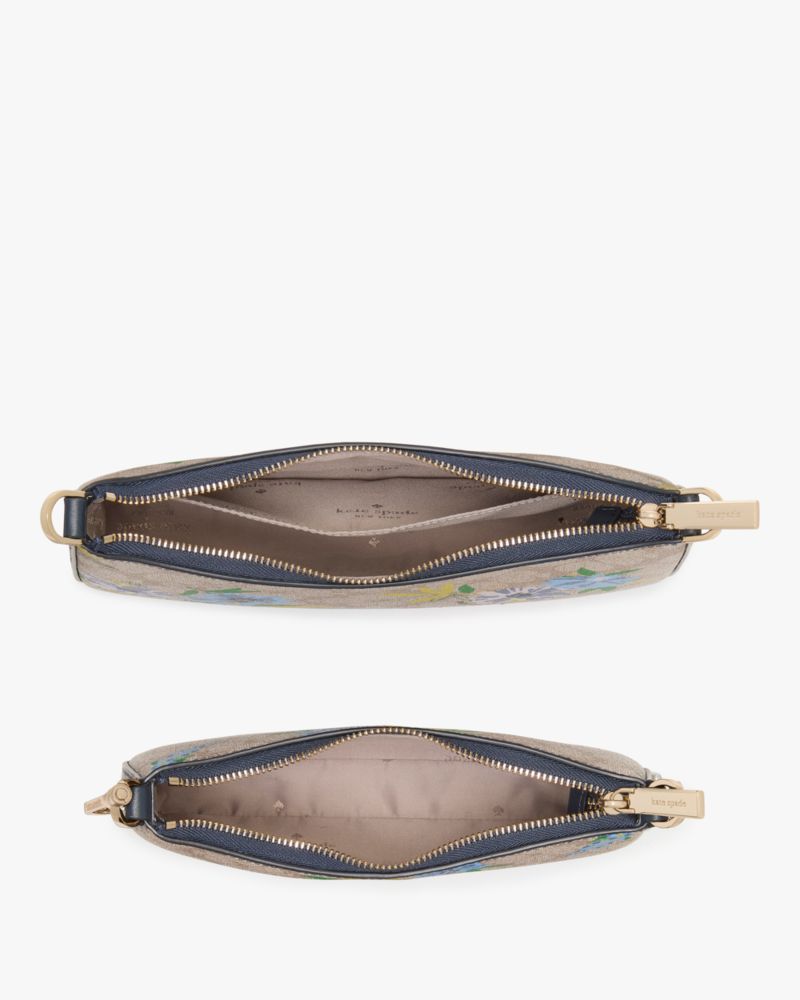 KateSpade Duet Spade Flower Floral Crossbody Blazer Blue Multi