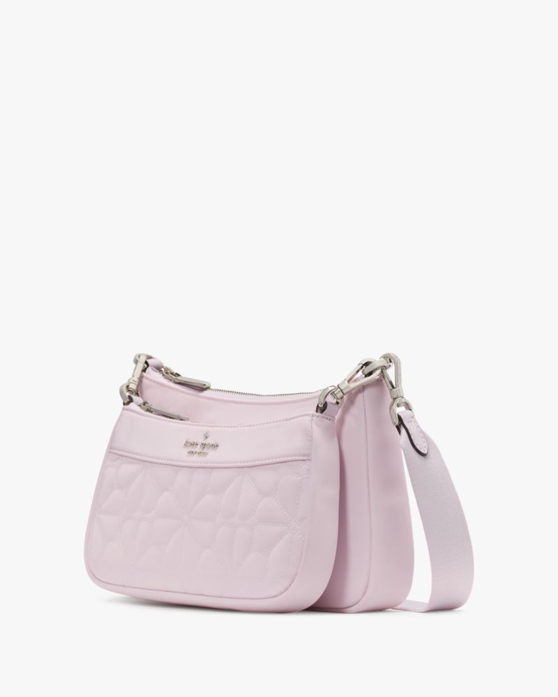 KateSpade Duet Quilted Fabric Small Crossbody Pale Amethyst