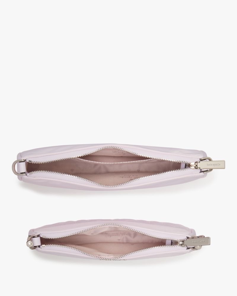 KateSpade Duet Quilted Fabric Small Crossbody Pale Amethyst