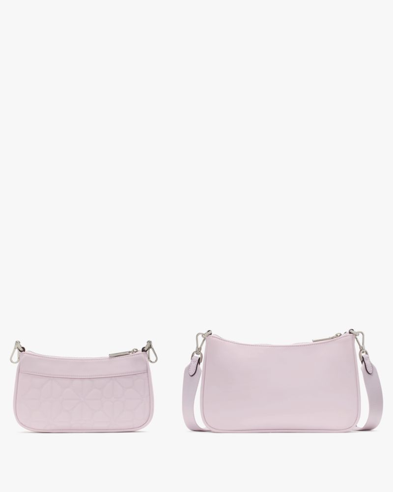 KateSpade Duet Quilted Fabric Small Crossbody Pale Amethyst